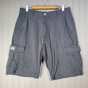 Wrangler Cargo Shorts Utility Pockets Black Men's Size 34